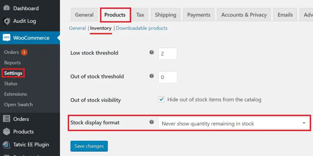 Hide stock amount in WooCommerce