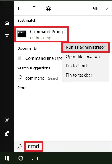 How to open Windows command prompt (CMD) in administrative mode