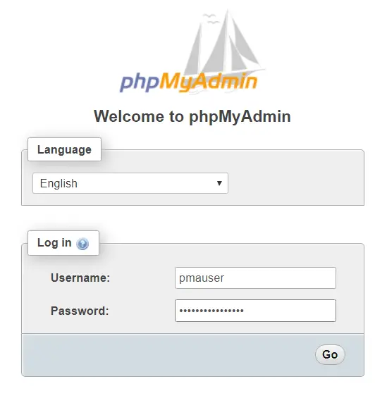 phpMyadmin login Ubuntu 20.04