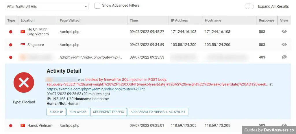  "Add Param to Firewall Allowlist"